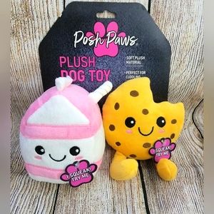 POSH PAWS Set of 2 Plush Dog Toy